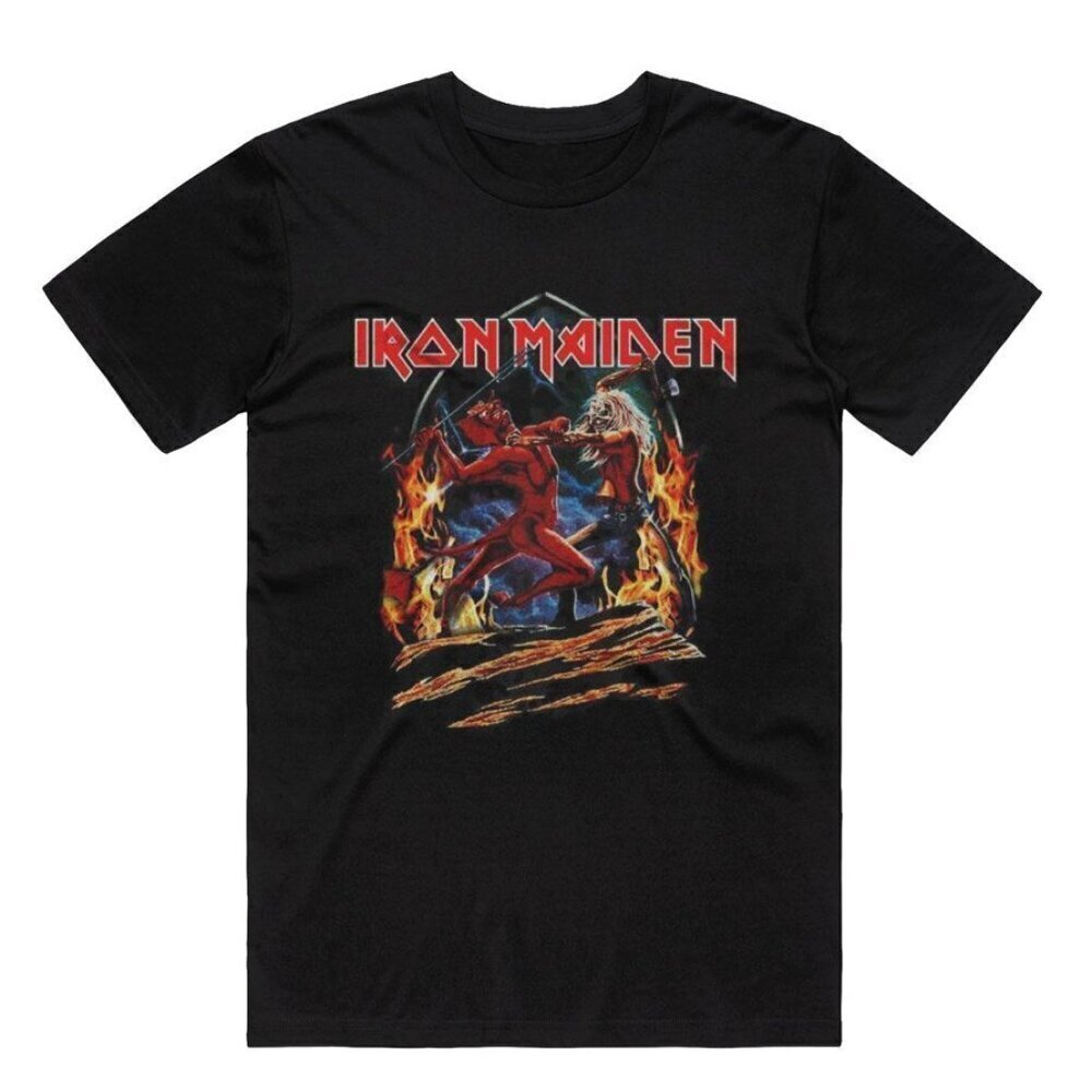 Iron Maiden Chapel Run Heavy Metal Graphic Unisex T-Shirt .